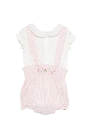pagliaccetto in cotone bianco e rosa TARTINE ET CHOCOLAT KIDS | CC370303026E